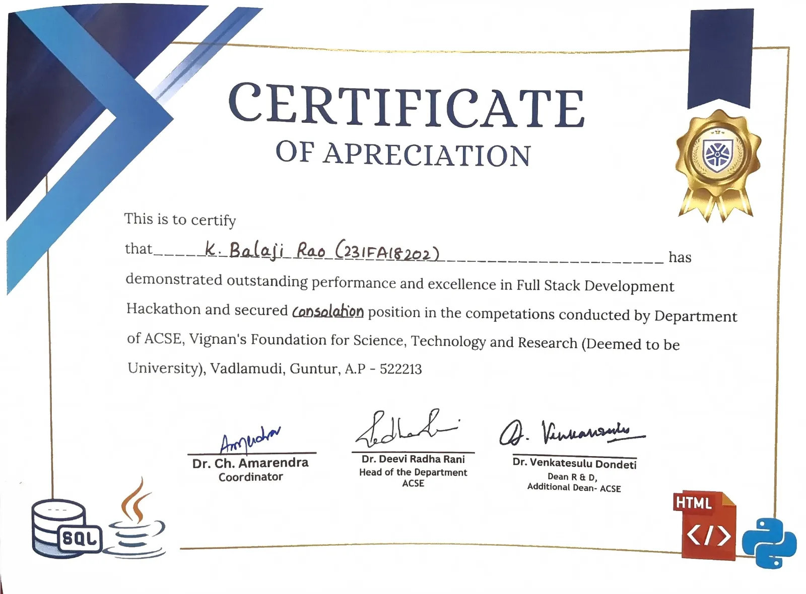 Full Stack Hackathon